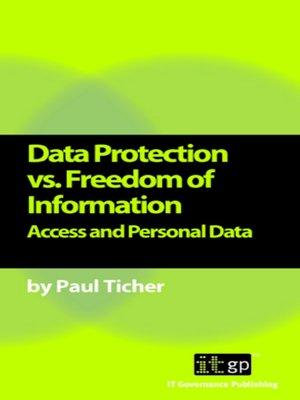 cover image of Data Protection vs. Freedom of Information